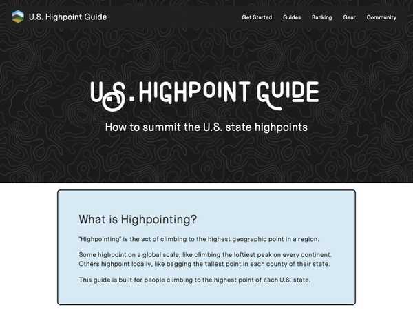 Screenshot of Highpoint Guide